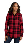 Port Authority ®  Women's Plaid Flannel Tunic . LW668 - Port Authority LW668