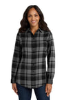 Port Authority ®  Women's Plaid Flannel Tunic . LW668 - Port Authority LW668