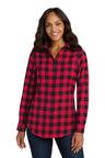 Port Authority ®  Women's Plaid Flannel Tunic . LW668 - Port Authority LW668