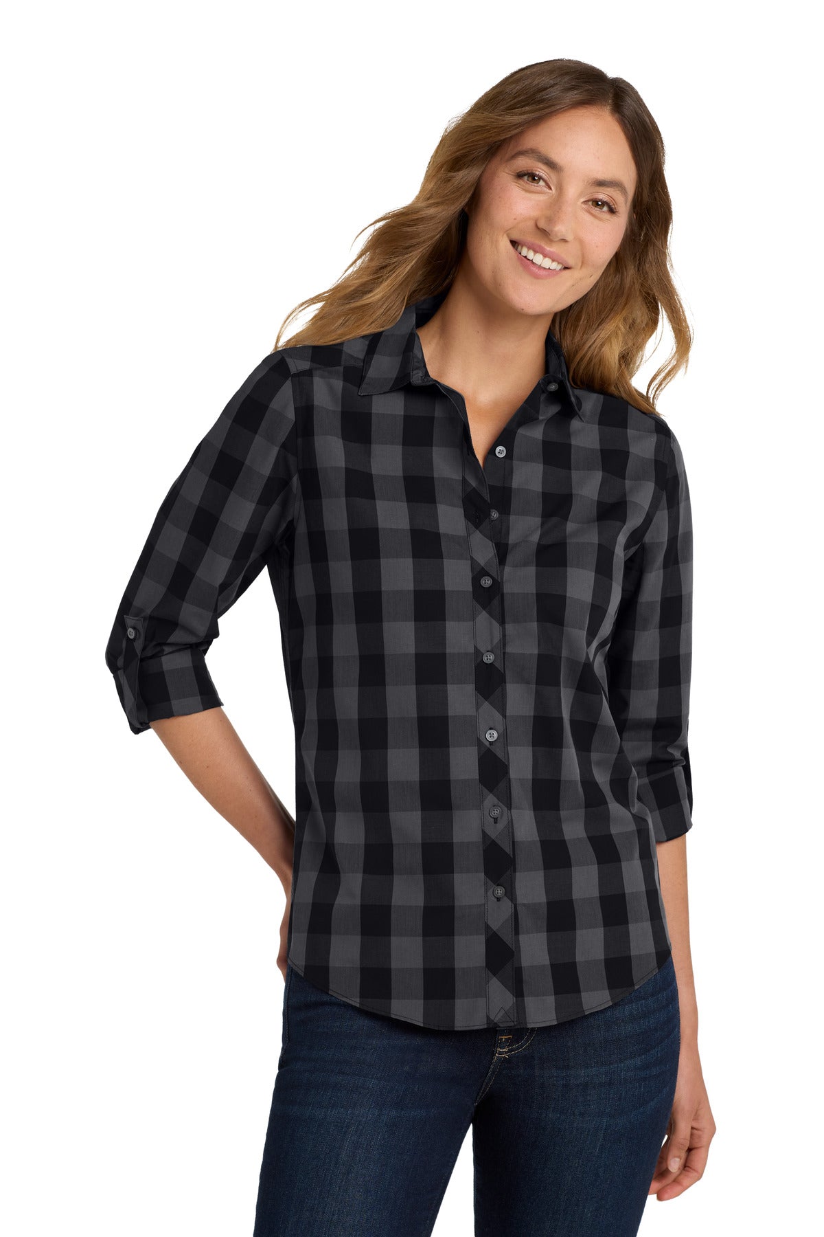 Port Authority ®  Women's Everyday Plaid Shirt. LW670 - Port Authority LW670