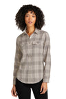 Port Authority ®  Women's Long Sleeve Ombre Plaid Shirt LW672 - Port Authority LW672