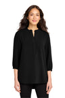 Port Authority LW713 Women's 3/4-Sleeve Textured Crepe Tunic