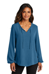 Port Authority ®  Women's Textured Crepe Blouse LW714 - Port Authority LW714