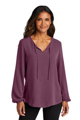Port Authority ®  Women's Textured Crepe Blouse LW714 - Port Authority LW714