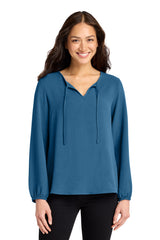 Port Authority LW714 Women's Textured Crepe Blouse