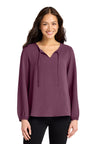 Port Authority LW714 Women's Textured Crepe Blouse