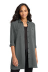 Port Authority LW715 Women's Textured Crepe Long Tunic