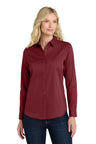 Port Authority ®  Women's Long Sleeve SuperPro React ™ Twill Shirt. LW808 - Port Authority LW808