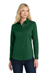 Port Authority ®  Women's Long Sleeve SuperPro React ™ Twill Shirt. LW808 - Port Authority LW808