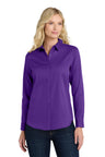 Port Authority ®  Women's Long Sleeve SuperPro React ™ Twill Shirt. LW808 - Port Authority LW808