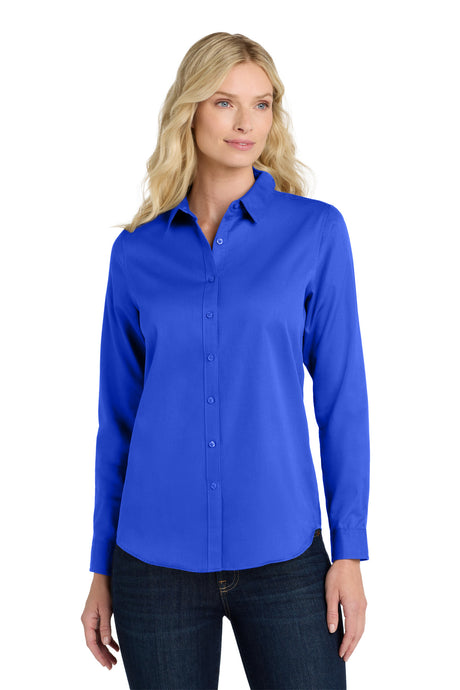 Port Authority ®  Women's Long Sleeve SuperPro React ™ Twill Shirt. LW808 - Port Authority LW808