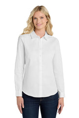 Port Authority ®  Women's Long Sleeve SuperPro React ™ Twill Shirt. LW808 - Port Authority LW808