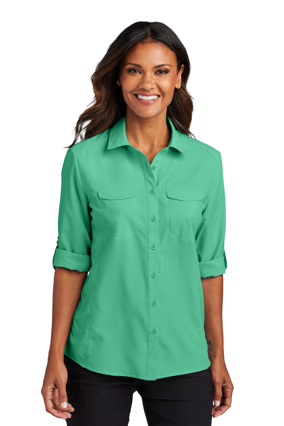 Port Authority ®  Women's Long Sleeve UV Daybreak Shirt LW960 - Port Authority LW960