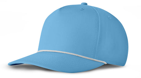 J7256 Clubhouse Performance Rope Cap - Light Blue with White Rope (Front)