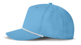 J7256 Clubhouse Performance Rope Cap - Light Blue with White Rope (Side)
