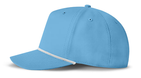 J7256 Clubhouse Performance Rope Cap - Light Blue with White Rope (Side)