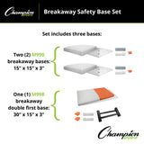 Champion Sports BREAKAWAY SAFETY BASE SET