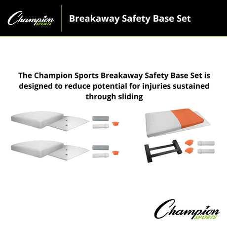 Champion Sports BREAKAWAY SAFETY BASE SET