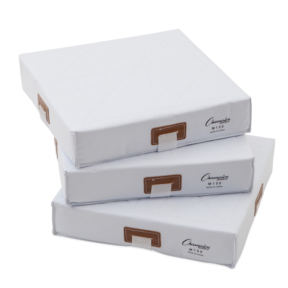 Champion Sports 15" X 15" FOAM FILLED QUILTED COVER BASE SET 2" H X 15" W X 15" L