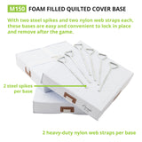 Champion Sports 15" X 15" FOAM FILLED QUILTED COVER BASE SET 2" H X 15" W X 15" L