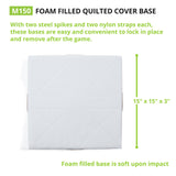 Champion Sports 15" X 15" FOAM FILLED QUILTED COVER BASE SET 2" H X 15" W X 15" L