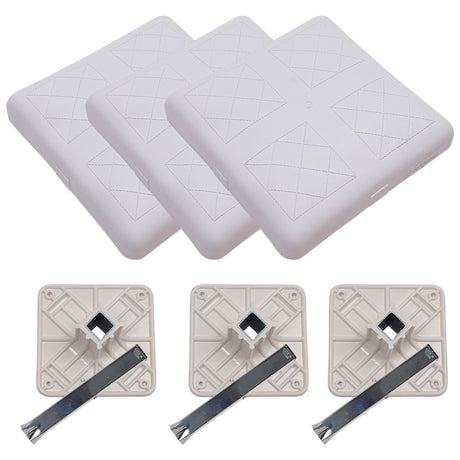 ANCHORED BASE SET WITH MOLDED SHELL