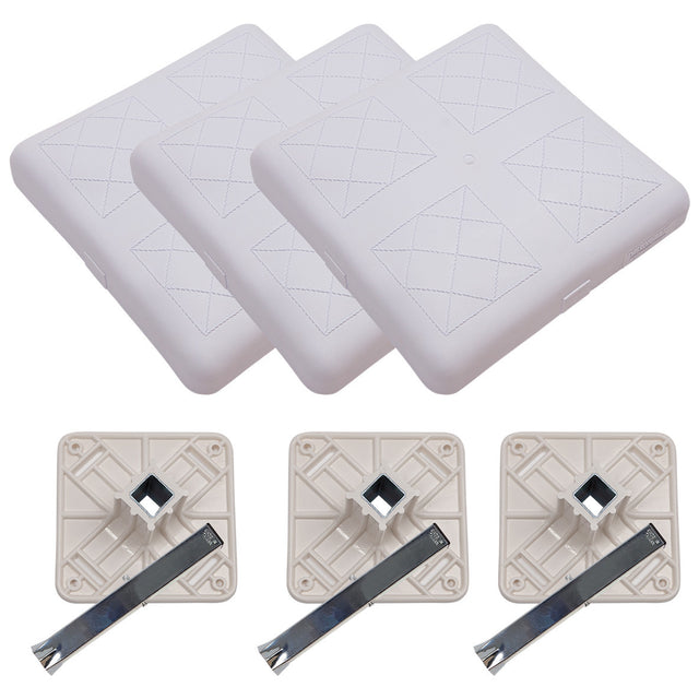 ANCHORED BASE SET WITH MOLDED SHELL