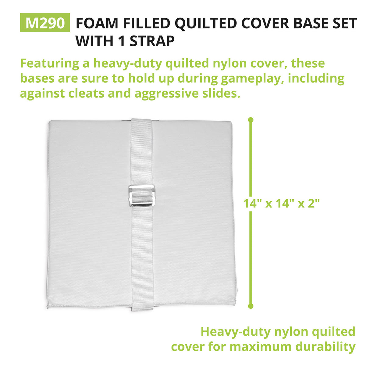 Champion Sports 14" X 14" QUILTED COVER BASE SET