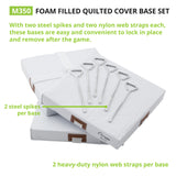 Champion Sports 15" X 15" FOAM FILLED QUILTED COVER BASE SET 2" H X 15" W X 15" L