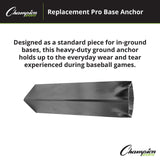 Champion Sports REPLACEMENT PRO BASE ANCHOR