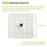 Champion Sports BREAKAWAY BASES, SET OF 3
