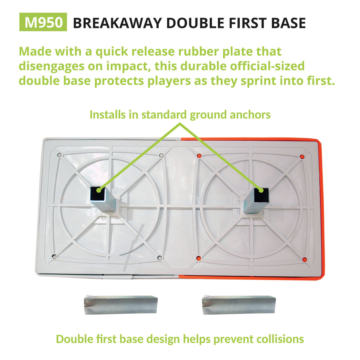 Champion Sports BREAKAWAY DOUBLE FIRST BASE