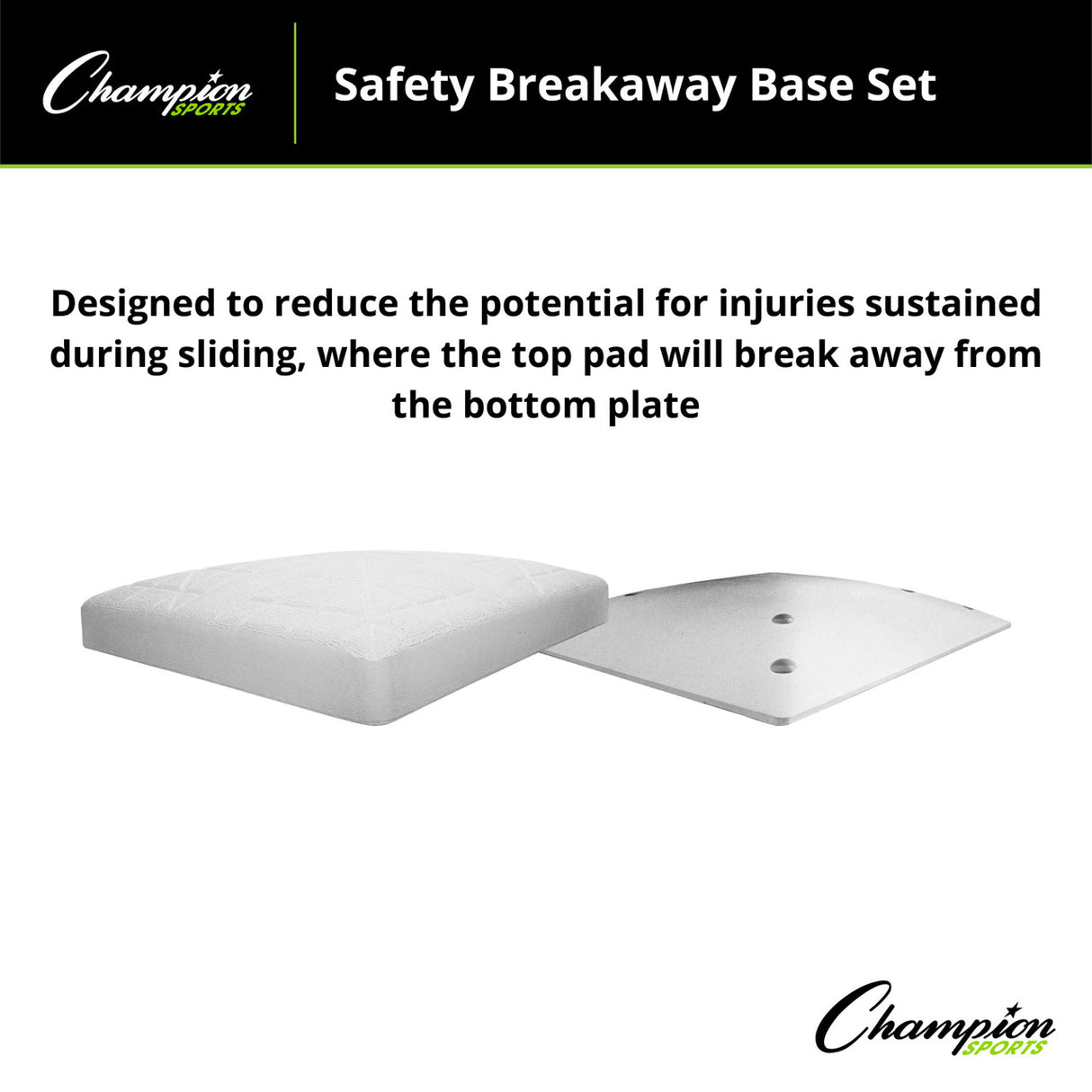 Champion Sports SAFETY BREAKAWAY BASE SET
