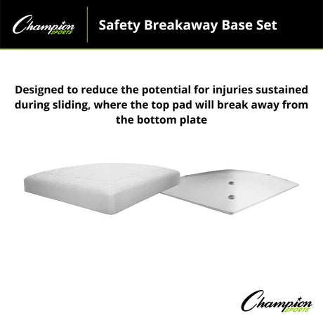 Champion Sports SAFETY BREAKAWAY BASE SET