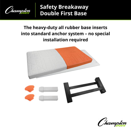 Champion Sports SAFETY BREAKAWAY DOUBLE FIRST BASE