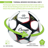 Champion Sports THERMAL BONDED SOCCERBALL, SIZE 5