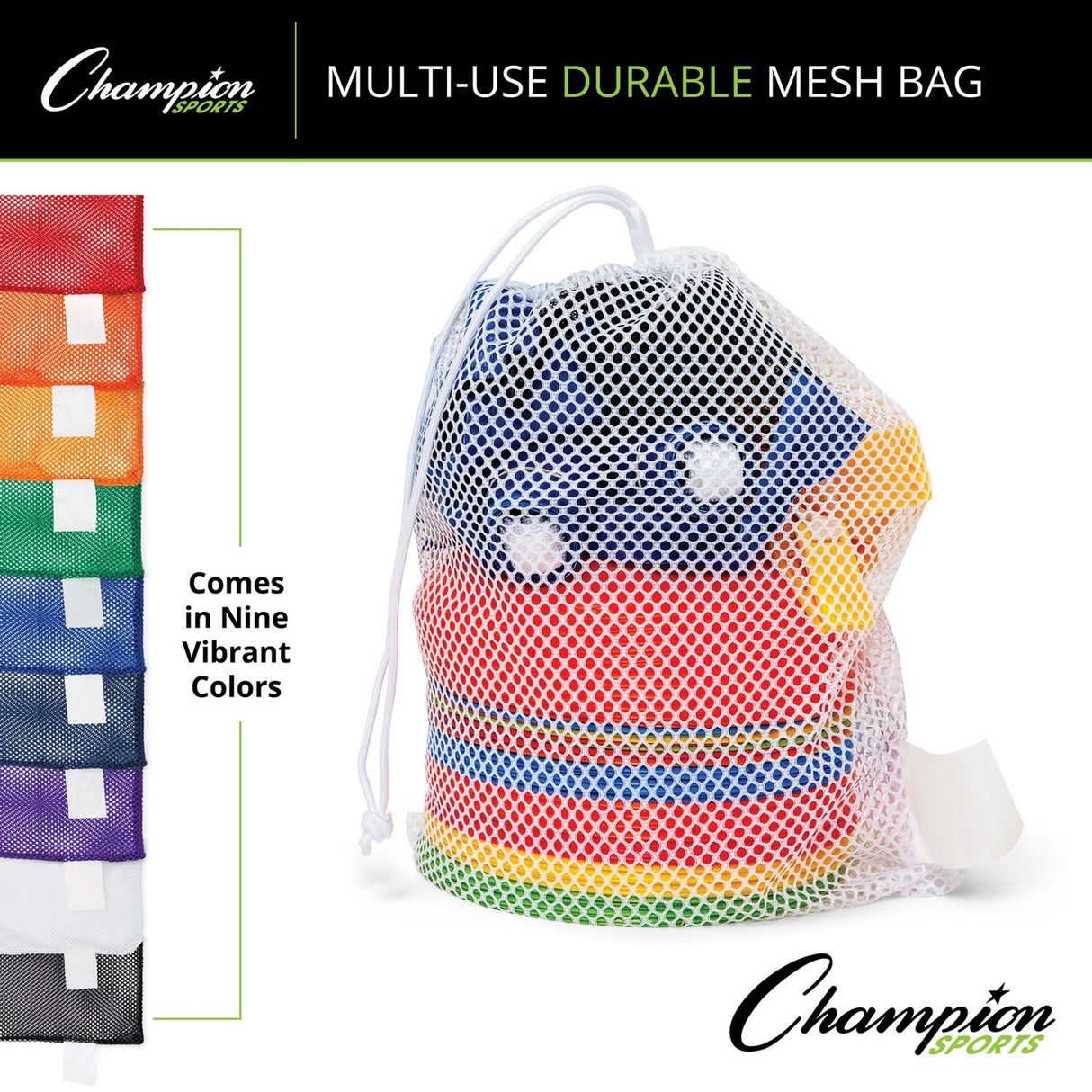 MESH EQUIPMENT BAG 18" X 12" WHITE