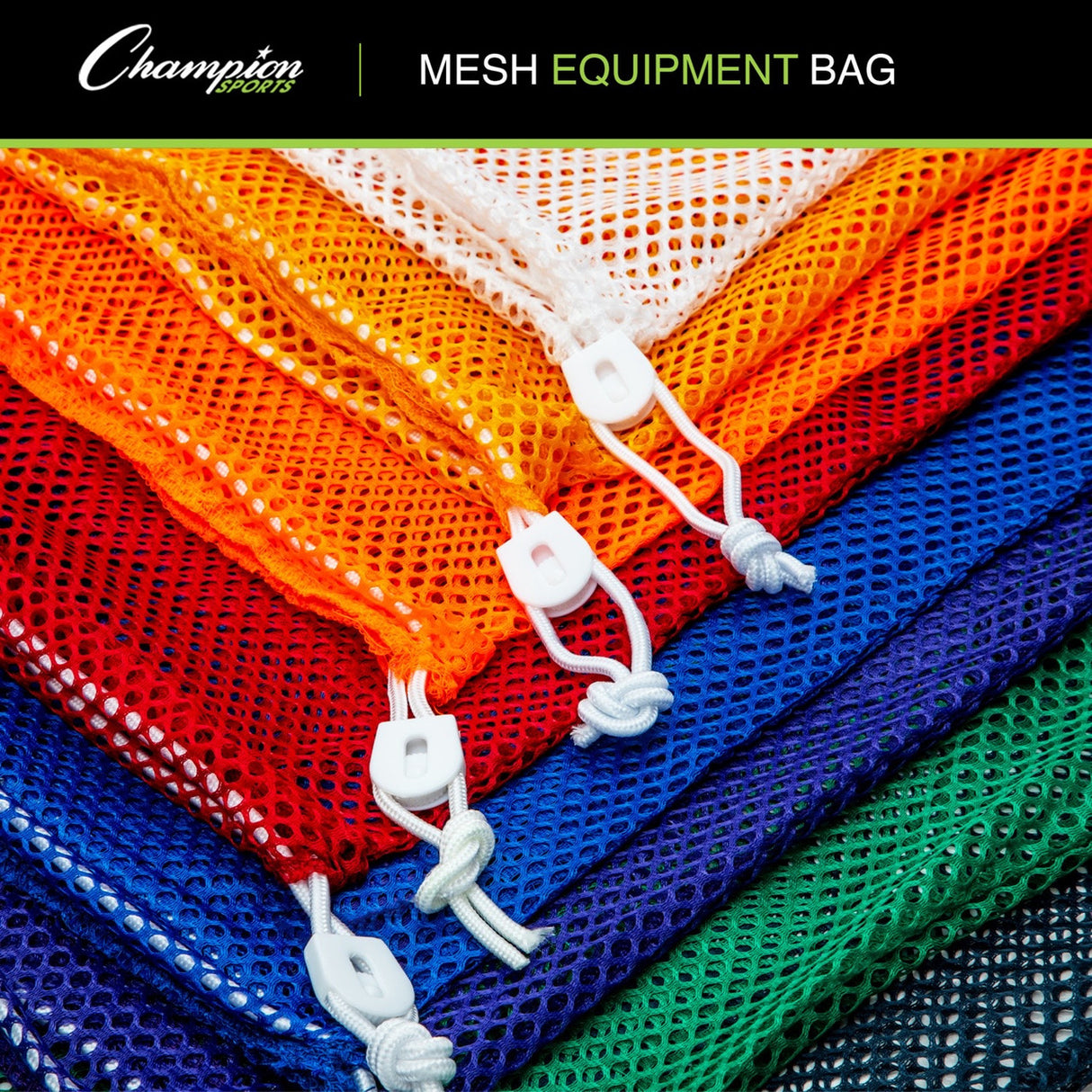 MESH EQUIPMENT BAG 18" X 12" WHITE