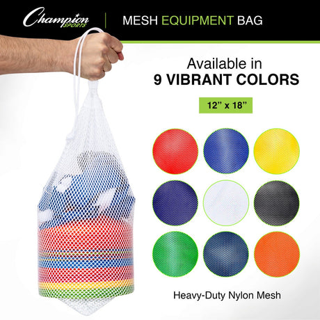 MESH EQUIPMENT BAG 18" X 12" WHITE