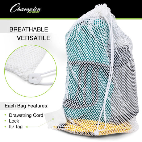 MESH EQUIPMENT BAG 18" X 12" WHITE