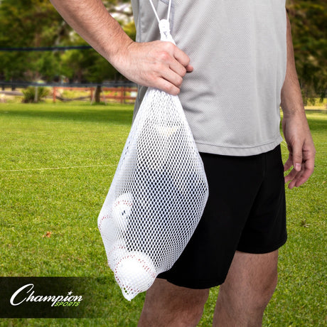 MESH EQUIPMENT BAG 18" X 12" WHITE