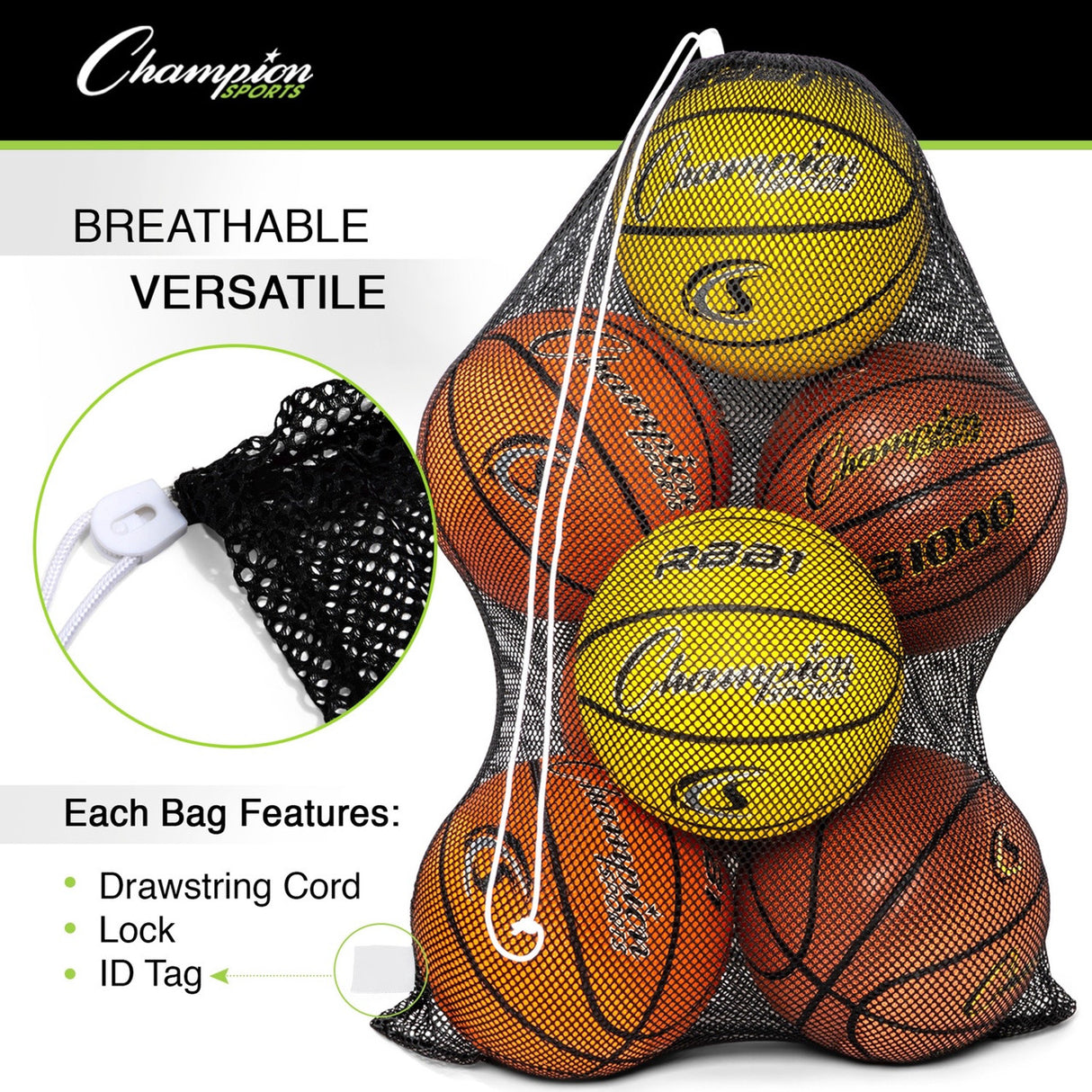 MESH EQUIPMENT BAG 36" X 24" WHITE