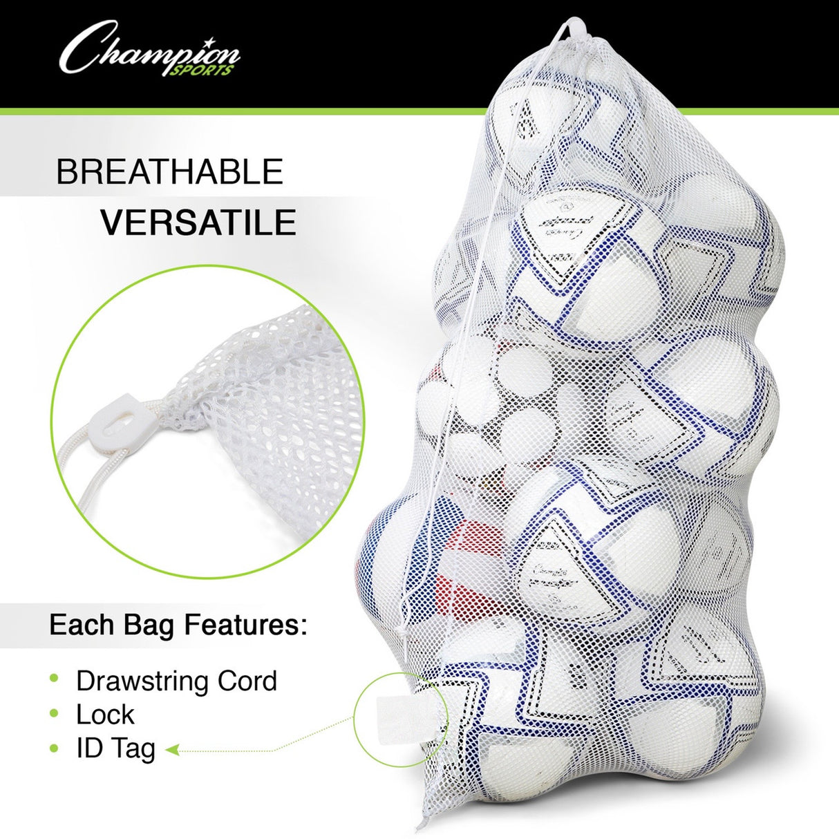 MESH BAG 48 X 24 WHITE