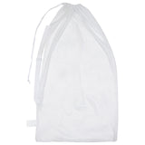 MESH EQUIPMENT BAG WITH SHOULDER STRAP WHITE
