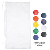 MESH EQUIPMENT BAG WITH SHOULDER STRAP WHITE