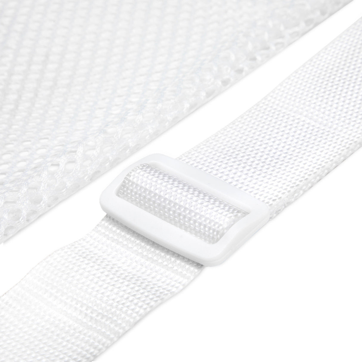 MESH EQUIPMENT BAG WITH SHOULDER STRAP WHITE