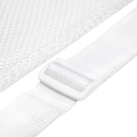 MESH EQUIPMENT BAG WITH SHOULDER STRAP WHITE