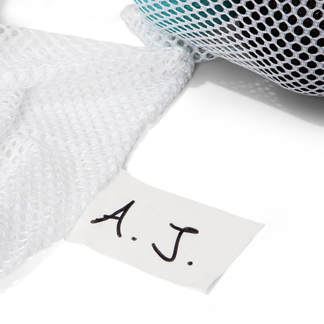 MESH EQUIPMENT BAG WITH SHOULDER STRAP WHITE