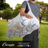 MESH EQUIPMENT BAG WITH SHOULDER STRAP WHITE