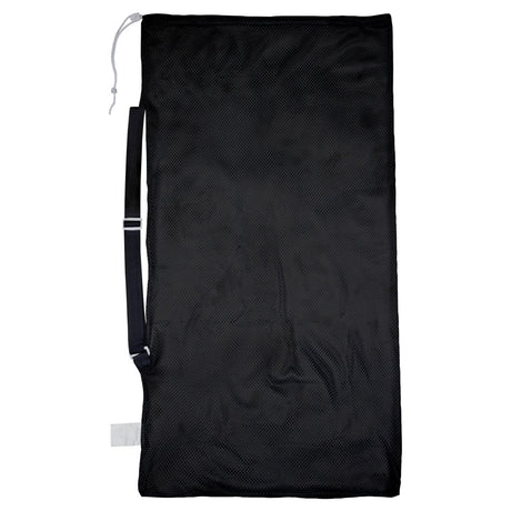 MESH EQUIPMENT BAG WITH SHOULDER STRAP WHITE